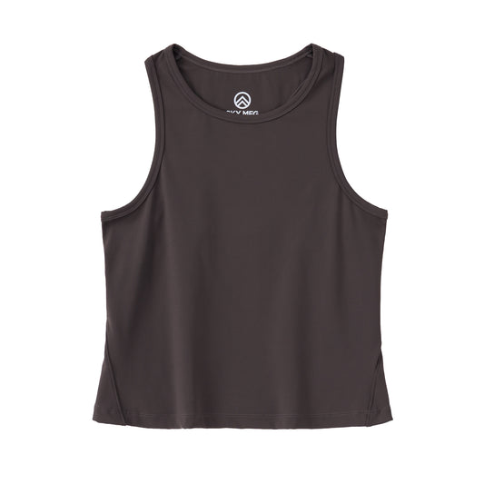 Women's PureStretch Cropped Tank Top - Seal Brown