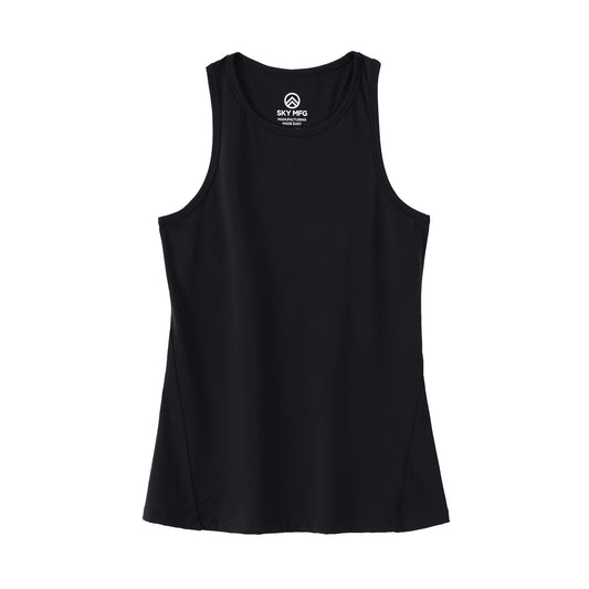 Women's PureStretch Full Length Tank Top - Black