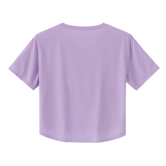 Women's Technical Blaze Cropped Short Sleeve - Crocus Petal