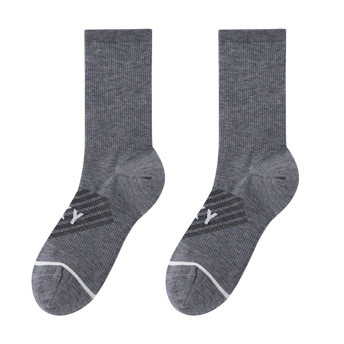 Custom Merino Active Crew Sock - Dark Gray