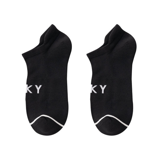Custom Midweight No Show Sock - Black