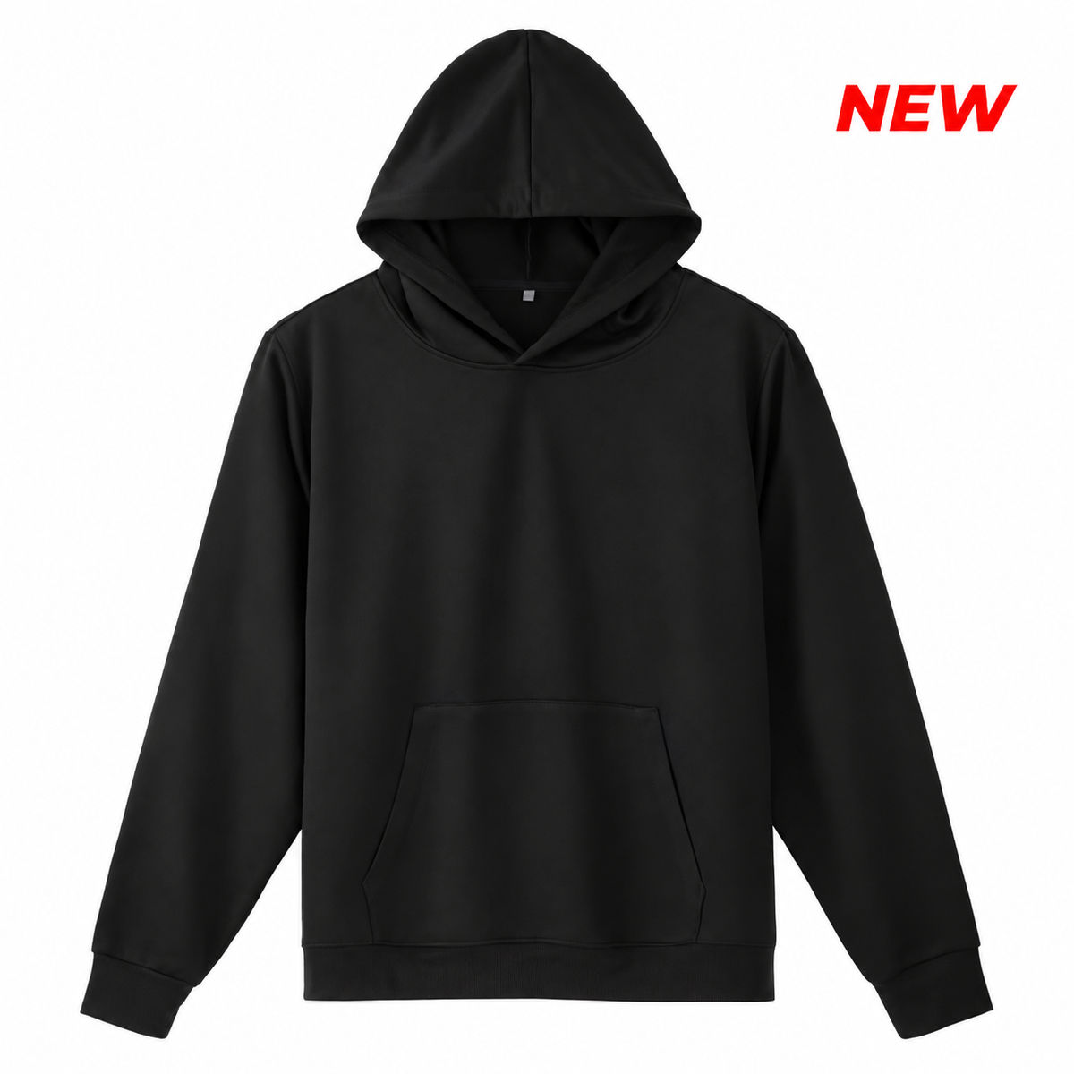 Unisex Lightweight Terry Hoodie - Black