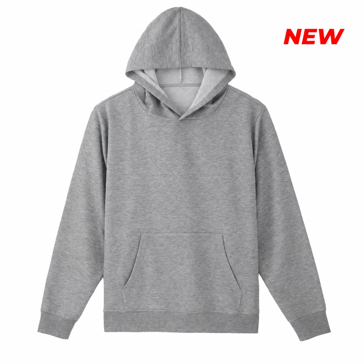 Unisex Lightweight Terry Hoodie - Heather Gray