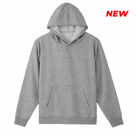 Unisex Lightweight Terry Hoodie - Heather Gray