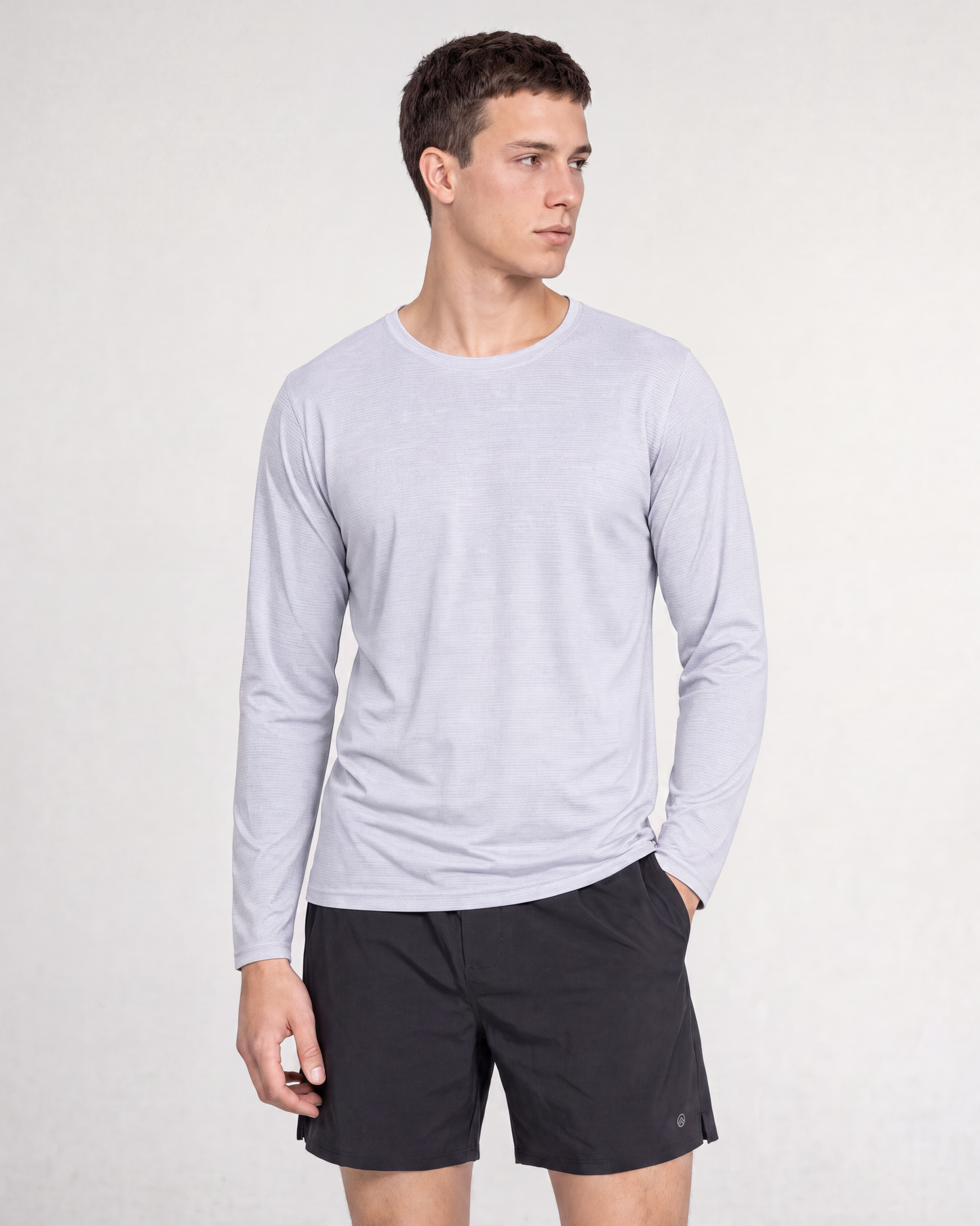 Men's LuxDry Long Sleeve - Silver Cloud