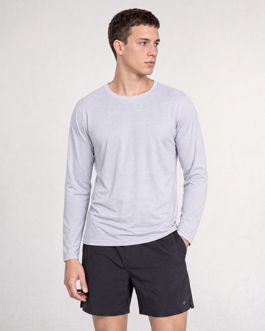 Men's LuxDry Long Sleeve - Silver Cloud