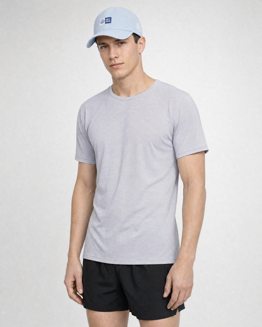 Men's LuxDry Short Sleeve - Silver Cloud