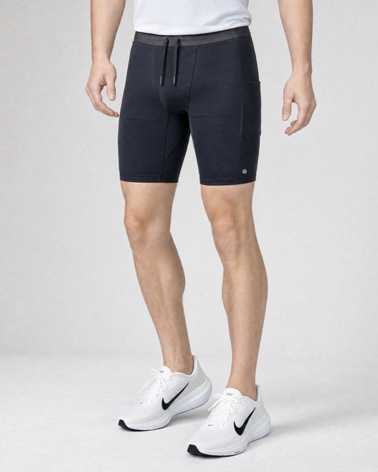 Men's PureStretch 9" Half Tights - Black