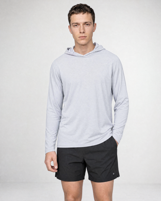 Men's Performance Tech Lightweight Sun Hoodie - Silver Cloud