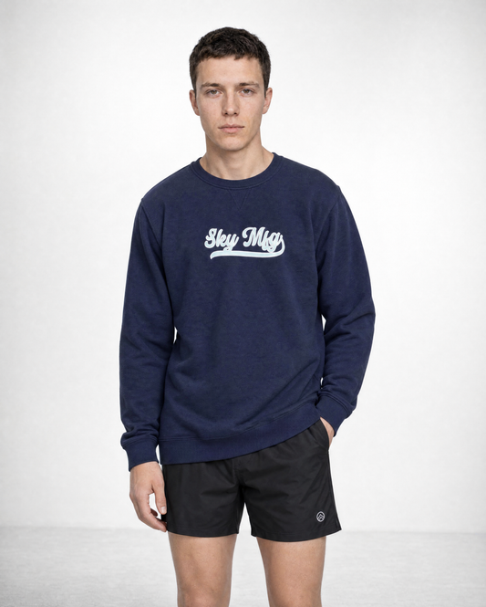 Unisex Poly-Cotton Crew - Naval Academy