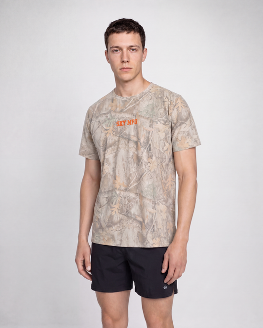 Unisex Heavyweight Short Sleeve - Washed Camo